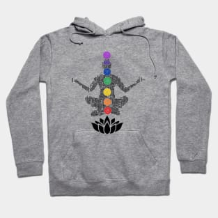 Typography Yoga Chakras Hoodie